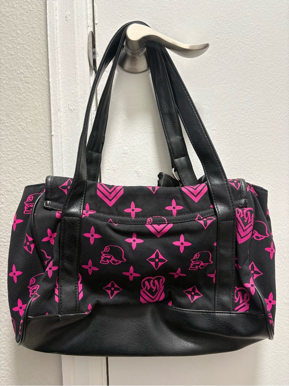 Metal Mulisha Black & Hot Pink Purse - Picture 2 of 4